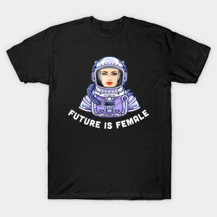 Future Is Female Astronaunt T-Shirt